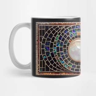 Fire Opal Inlay with Large Mother of Pearl Mug